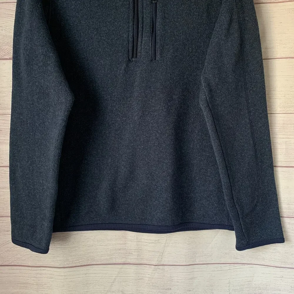 Patagonia Men's Better Sweater 1/4 Zip Fleece Pullover Jacket Navy Blue Size S